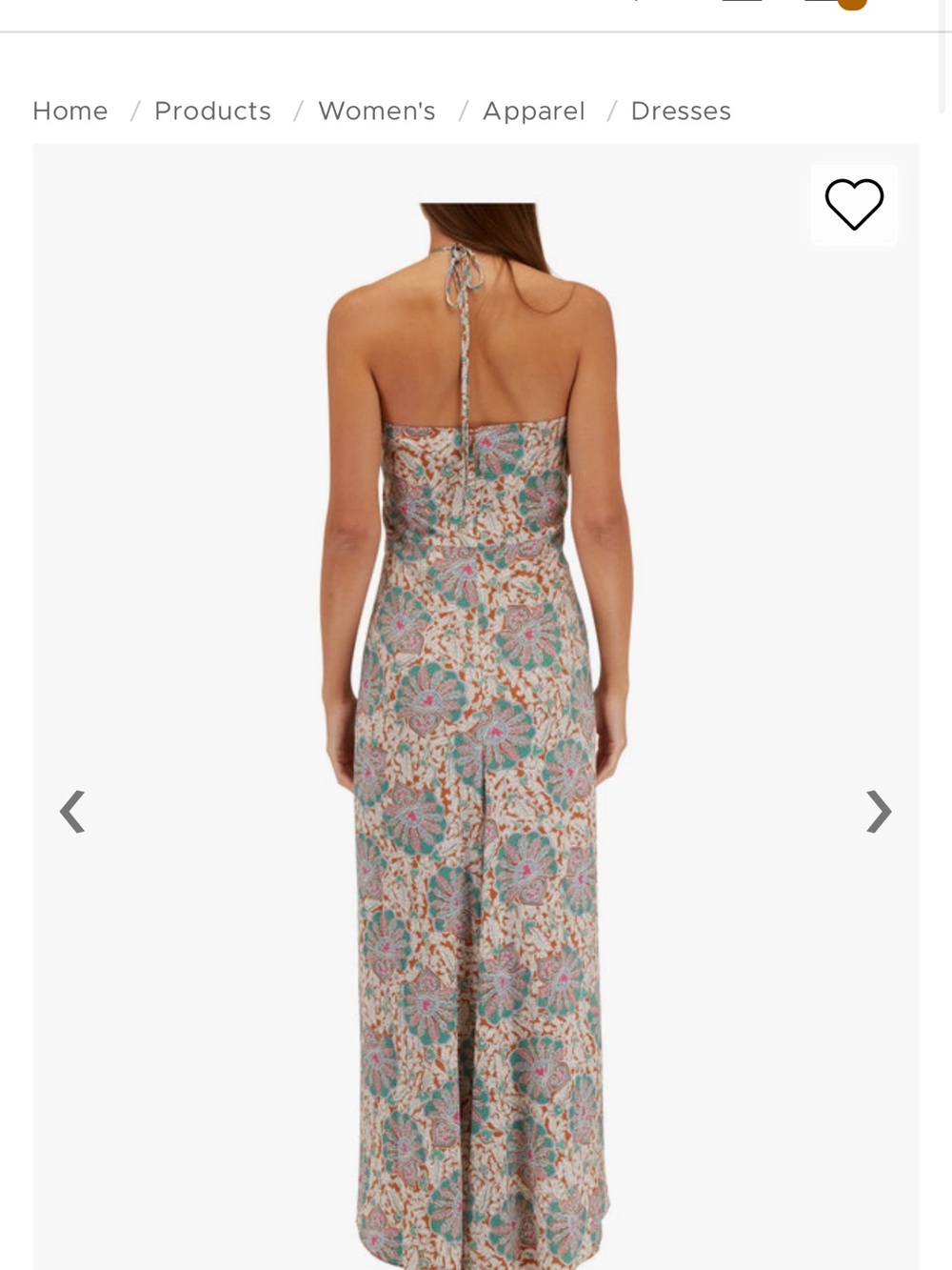 Veronica Beard Floral Maxi Dress with Spaghetti Straps - green brown print - Picture 2 of 5